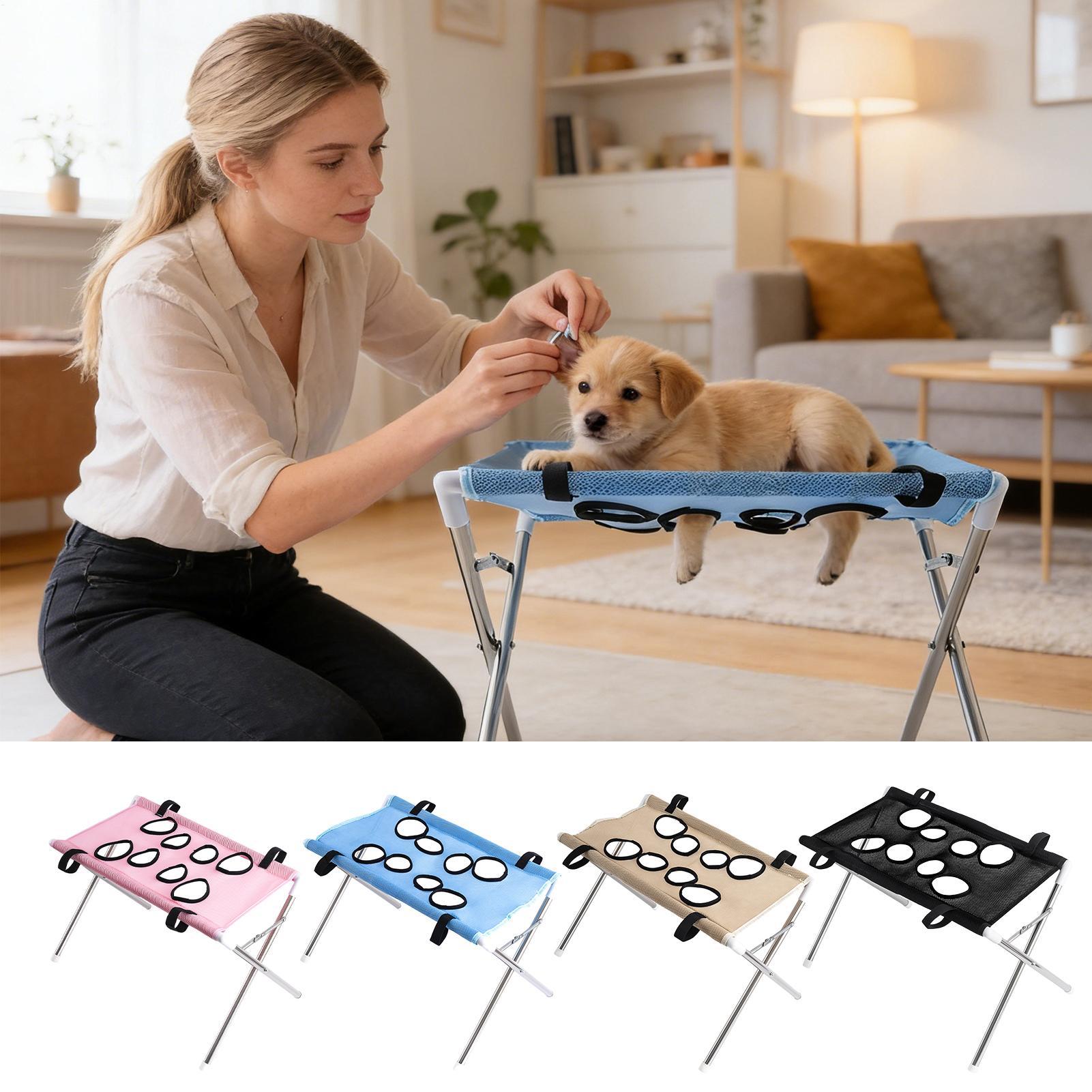 Pet Supplies Direct - Pet Grooming Hammock Stand Foldable Cat