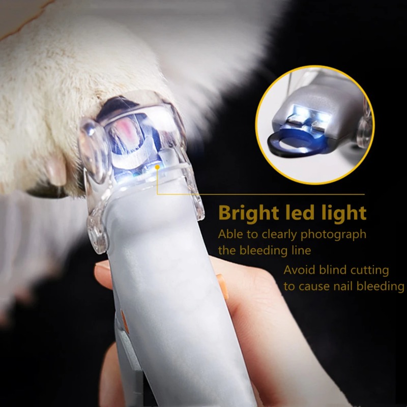 Dog Grooming Clippers - 1PC Pet Nail Clipper with LED