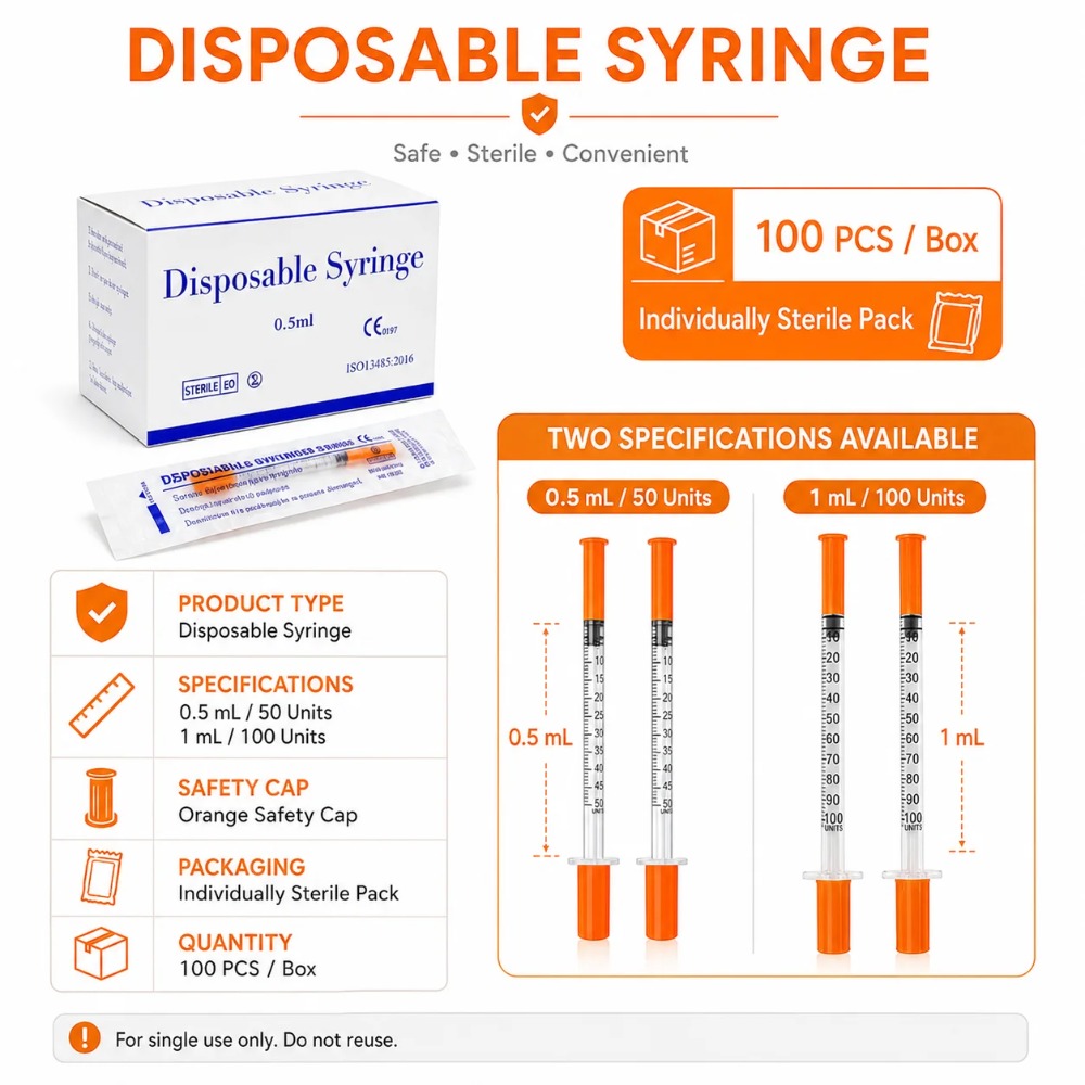 100pcs Disposable Syringe1ml 0 - Pet Supplies Direct 评论和价格